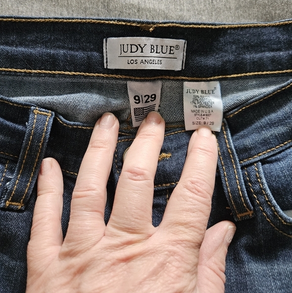 Judy Blue Womens Distressed Blue Jeans Size 9 - Picture 5 of 13